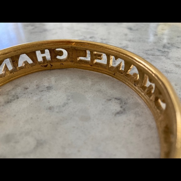 CHANEL Cutout Letters Bangle Bracelet circa 1984 - Picture 10 of 11
